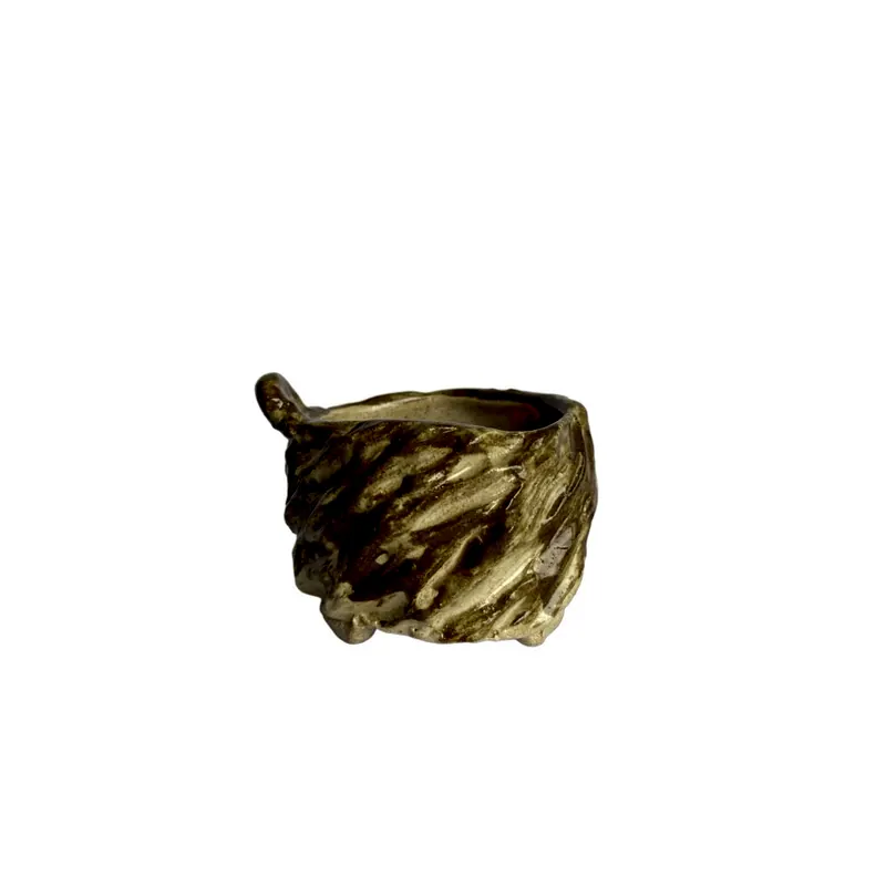 Vaso Cleiton Fernandes 7 x 5 cm, foto da loja Nipon Bonsai