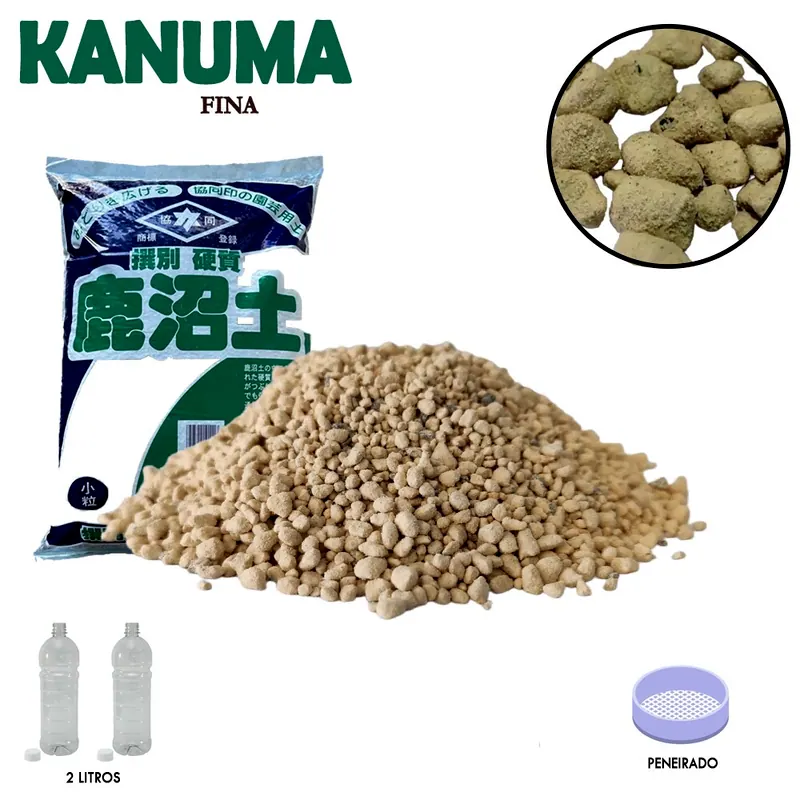 Kanuma fino, 2 litros, foto da loja Nipon Bonsai